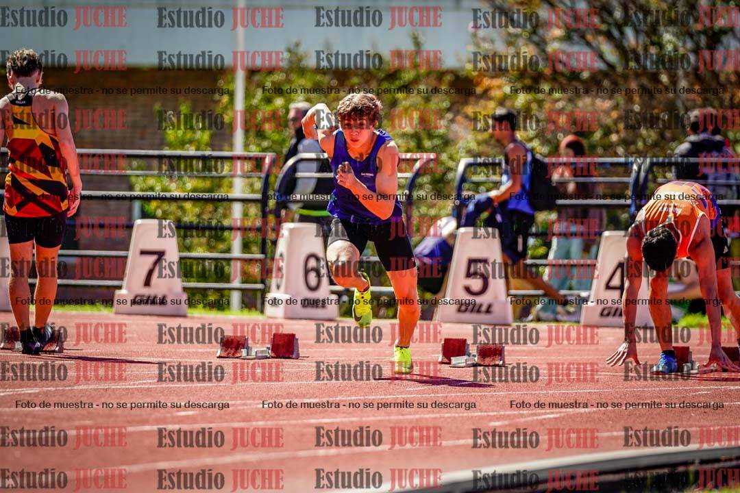 Fotos de los 100 m de varones