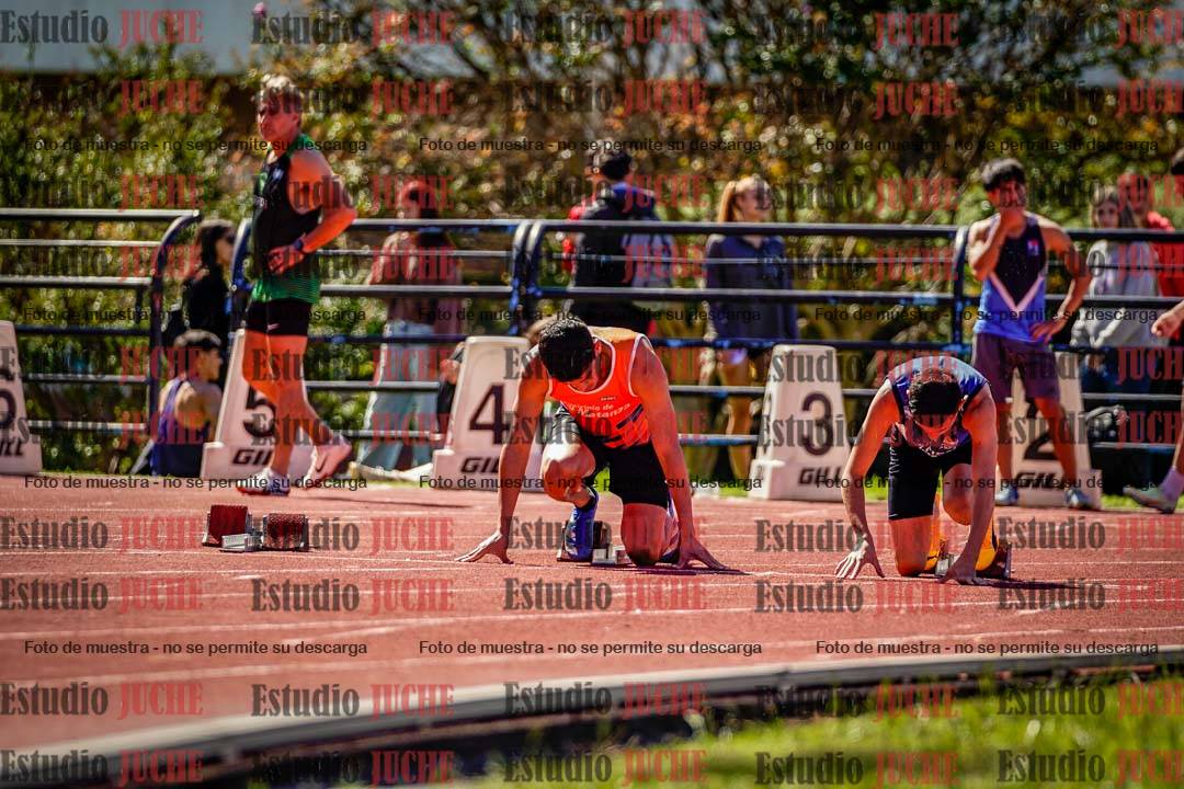 Fotos de los 100 m de varones