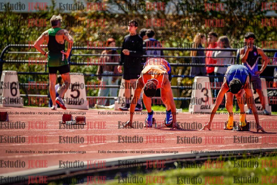Fotos de los 100 m de varones