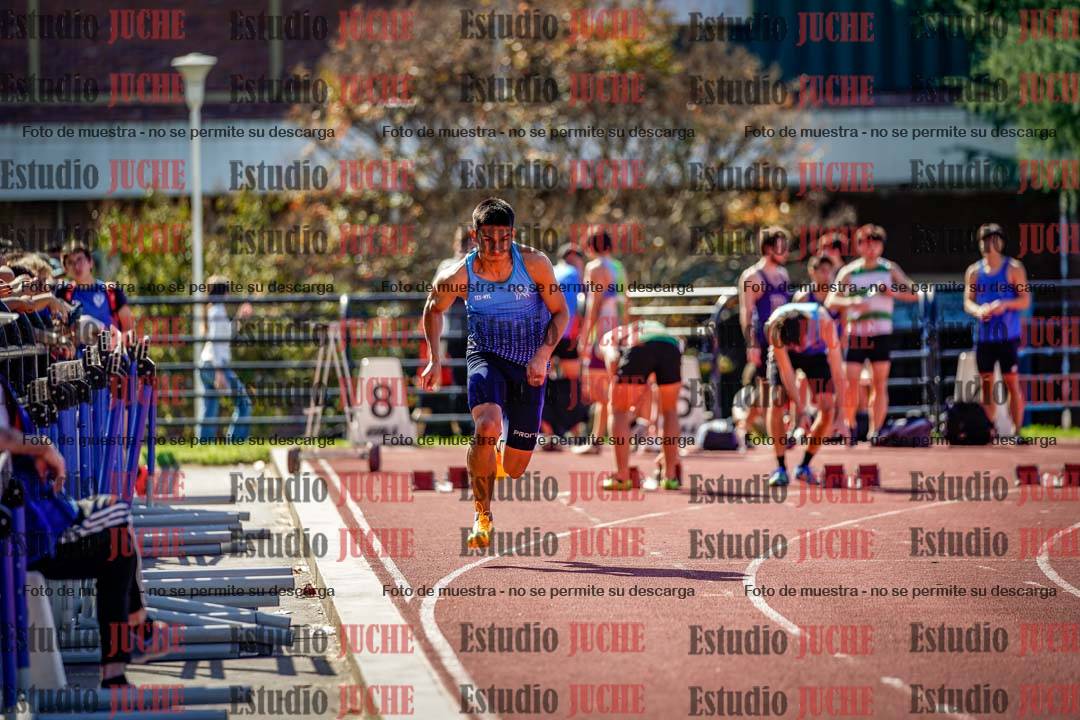 Fotos de los 100 m llanos de varones
