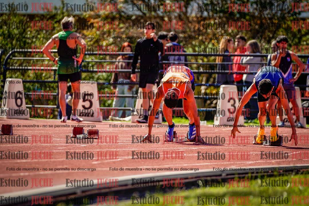 Fotos de los 100 m de varones