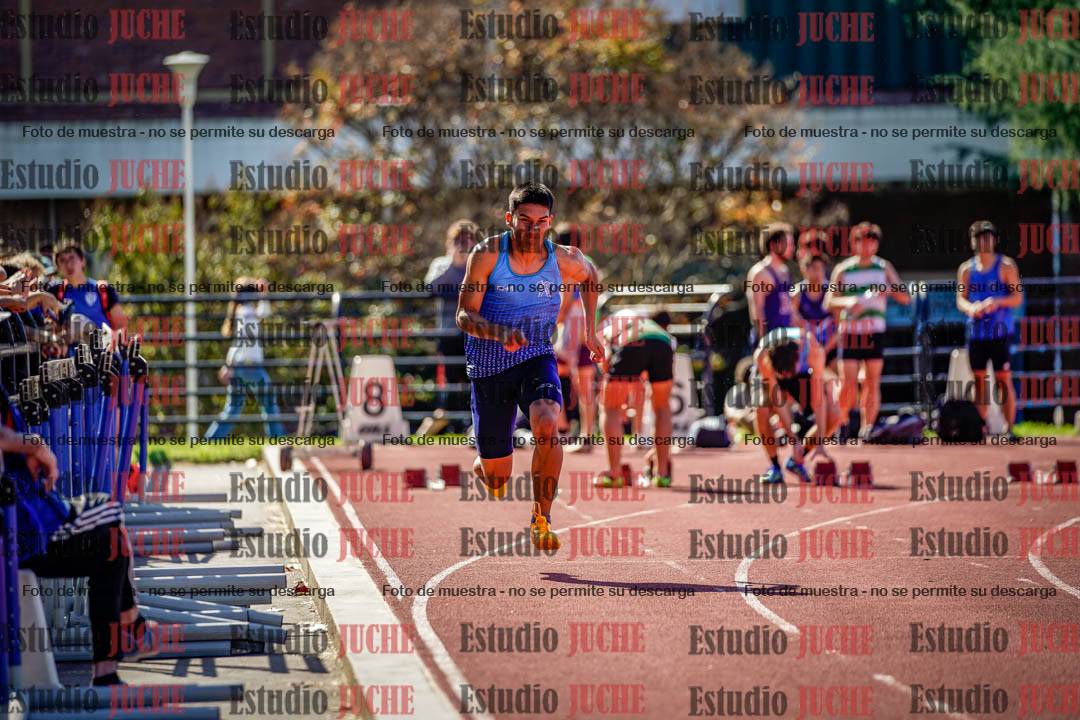 Fotos de los 100 m llanos de varones