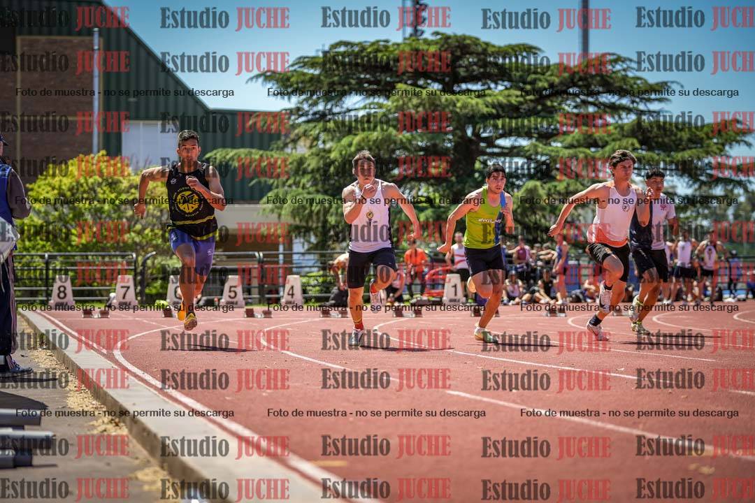 Fotos de los 100 m llanos de varones