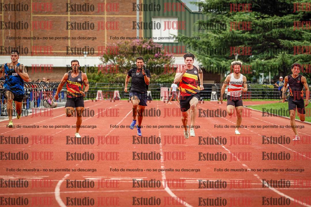 Fotos de los 100 m llanos de varones - decatlón 1
