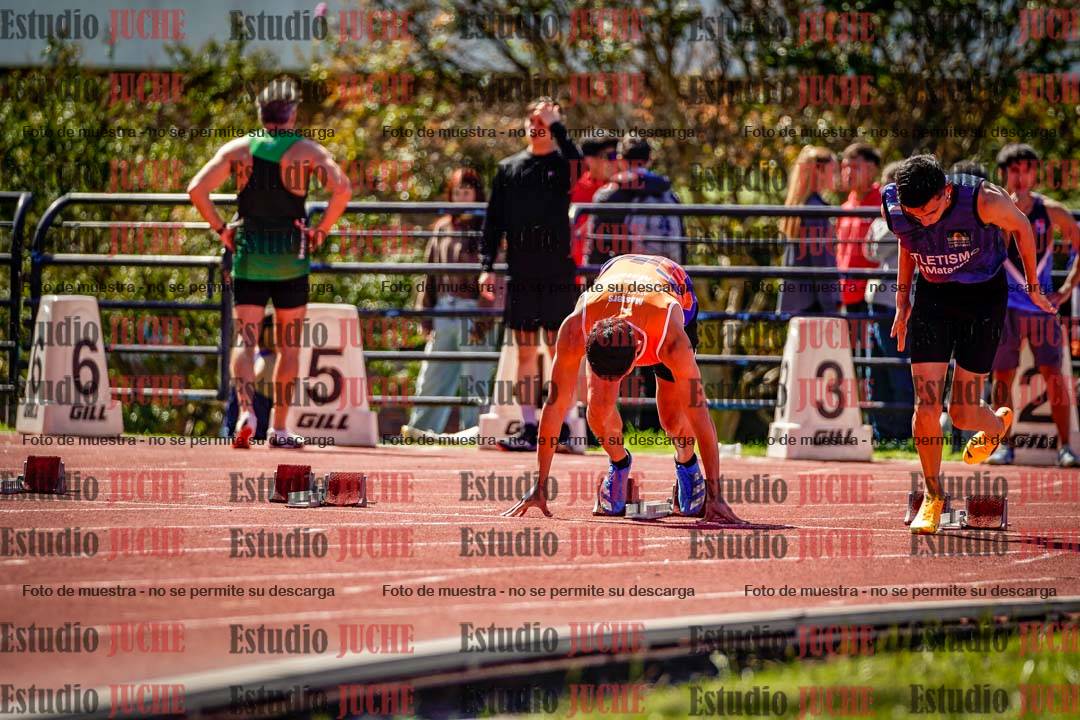 Fotos de los 100 m de varones