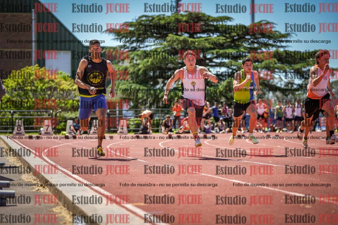 Fotos de los 100 m llanos de varones