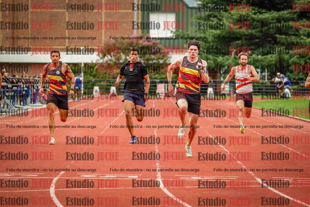 Fotos de los 100 m llanos de varones - decatlón 1