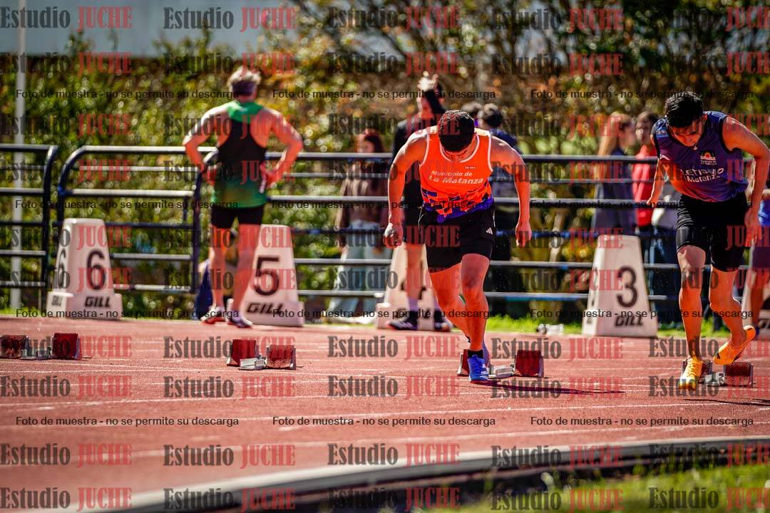Fotos de los 100 m de varones