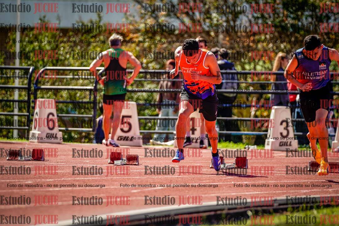 Fotos de los 100 m de varones