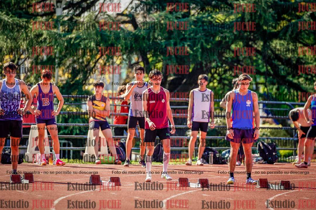 Fotos de los 100 m llanos de varones