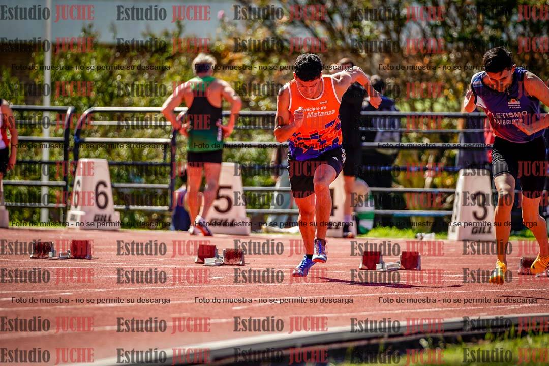 Fotos de los 100 m de varones