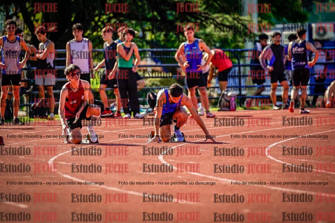 Fotos de los 100 m llanos de varones
