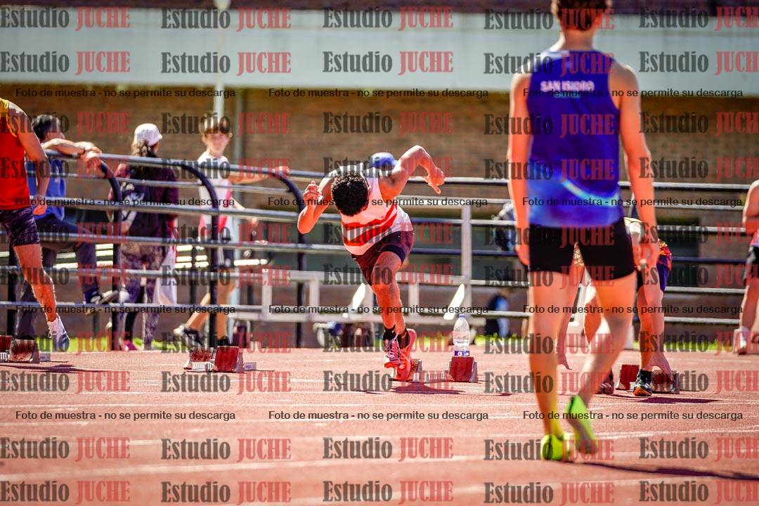 Fotos de los 100 m de varones