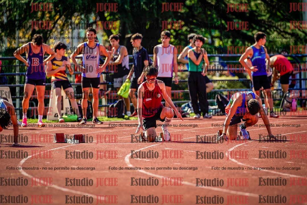 Fotos de los 100 m llanos de varones