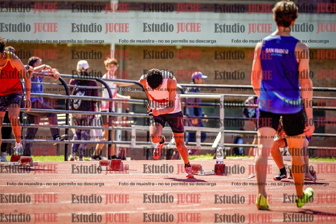 Fotos de los 100 m de varones