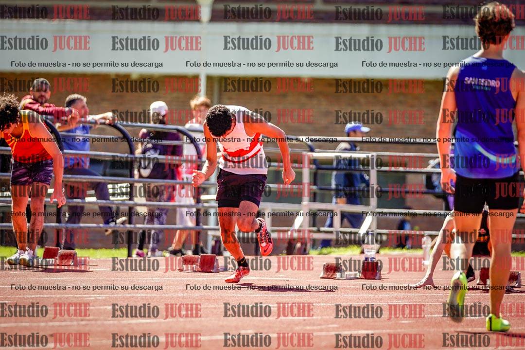 Fotos de los 100 m de varones