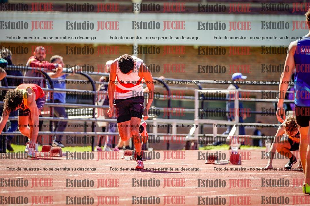 Fotos de los 100 m de varones