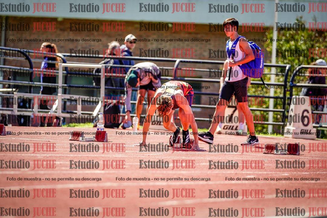Fotos de los 100 m de varones