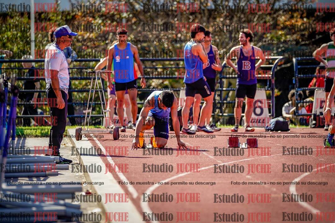 Fotos de los 100 m llanos de varones