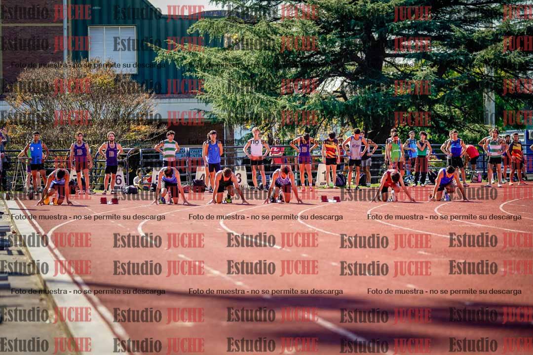 Fotos de los 100 m llanos de varones