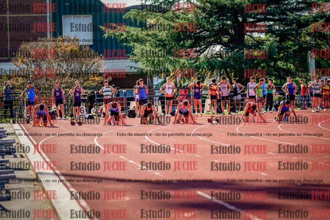 Fotos de los 100 m llanos de varones
