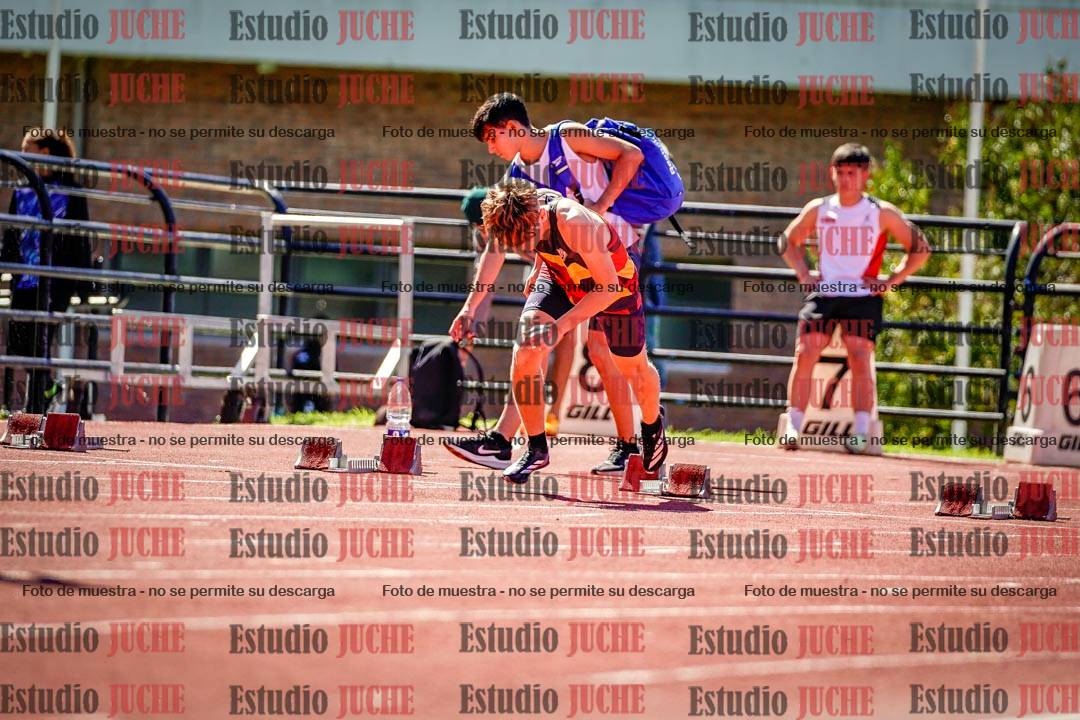 Fotos de los 100 m de varones