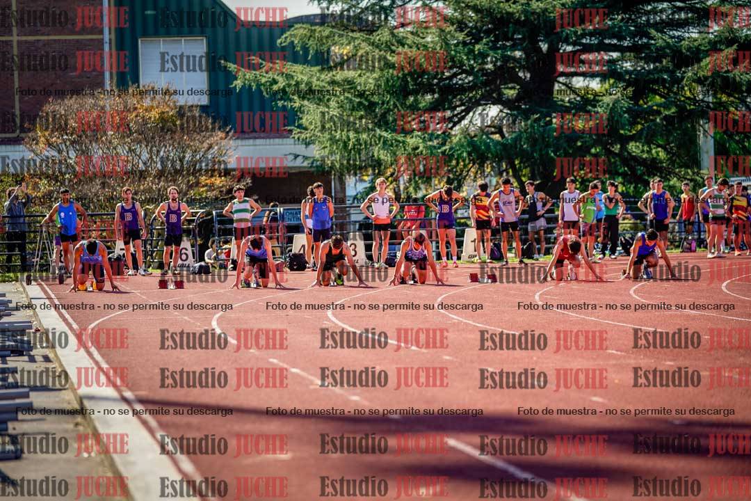 Fotos de los 100 m llanos de varones