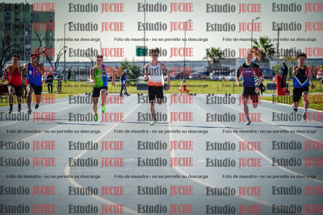 Fotos de los 100 m llanos de varones