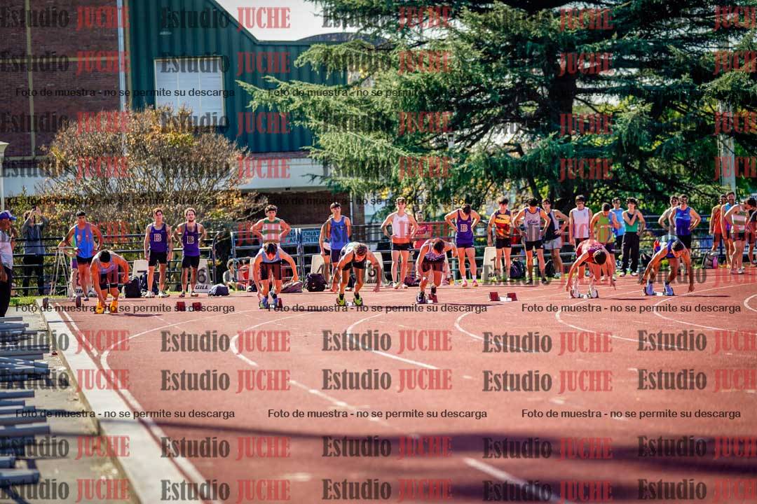 Fotos de los 100 m llanos de varones