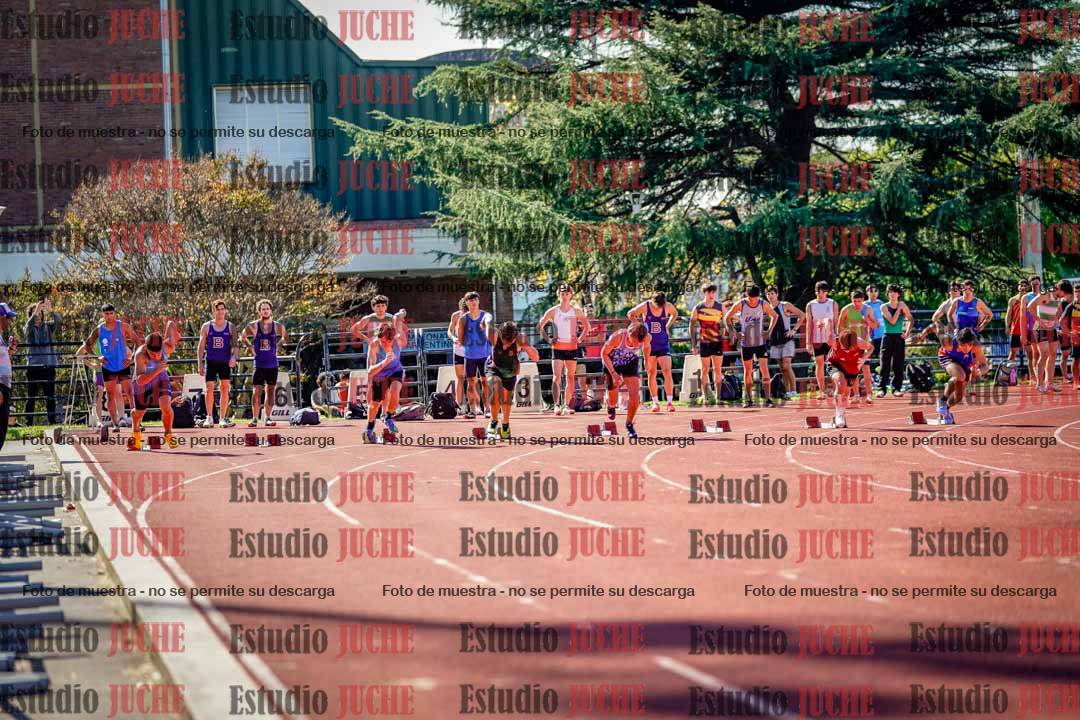 Fotos de los 100 m llanos de varones