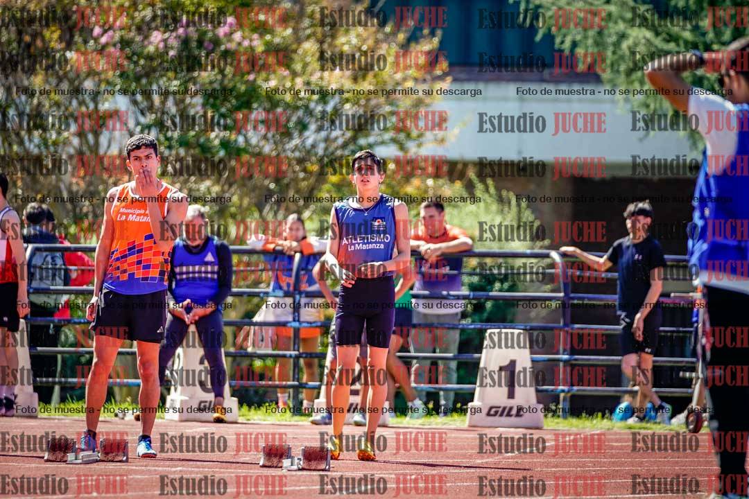 Fotos de los 100 m de varones