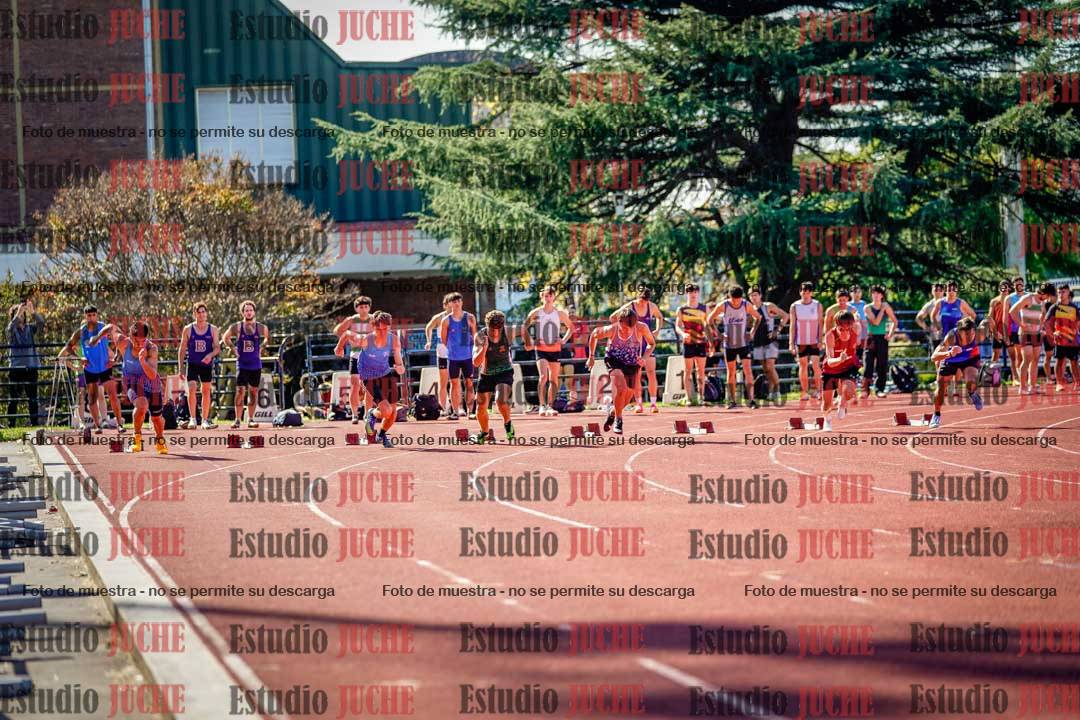 Fotos de los 100 m llanos de varones