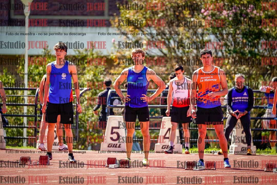 Fotos de los 100 m de varones