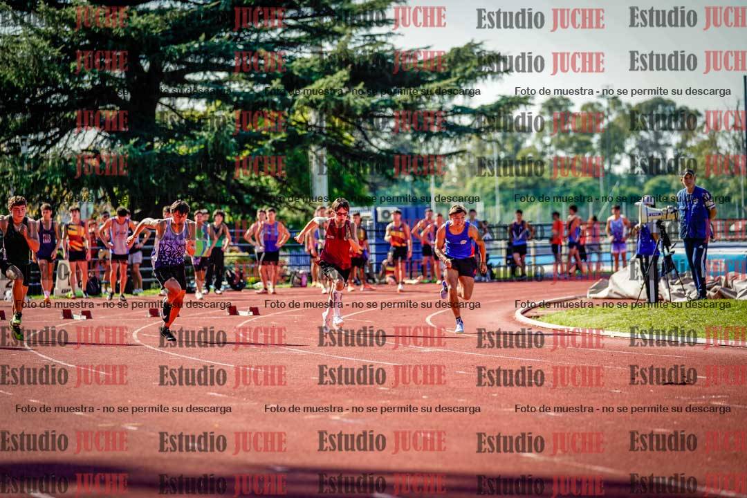 Fotos de los 100 m llanos de varones