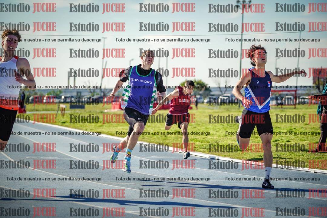 Fotos de los 100 m llanos de varones