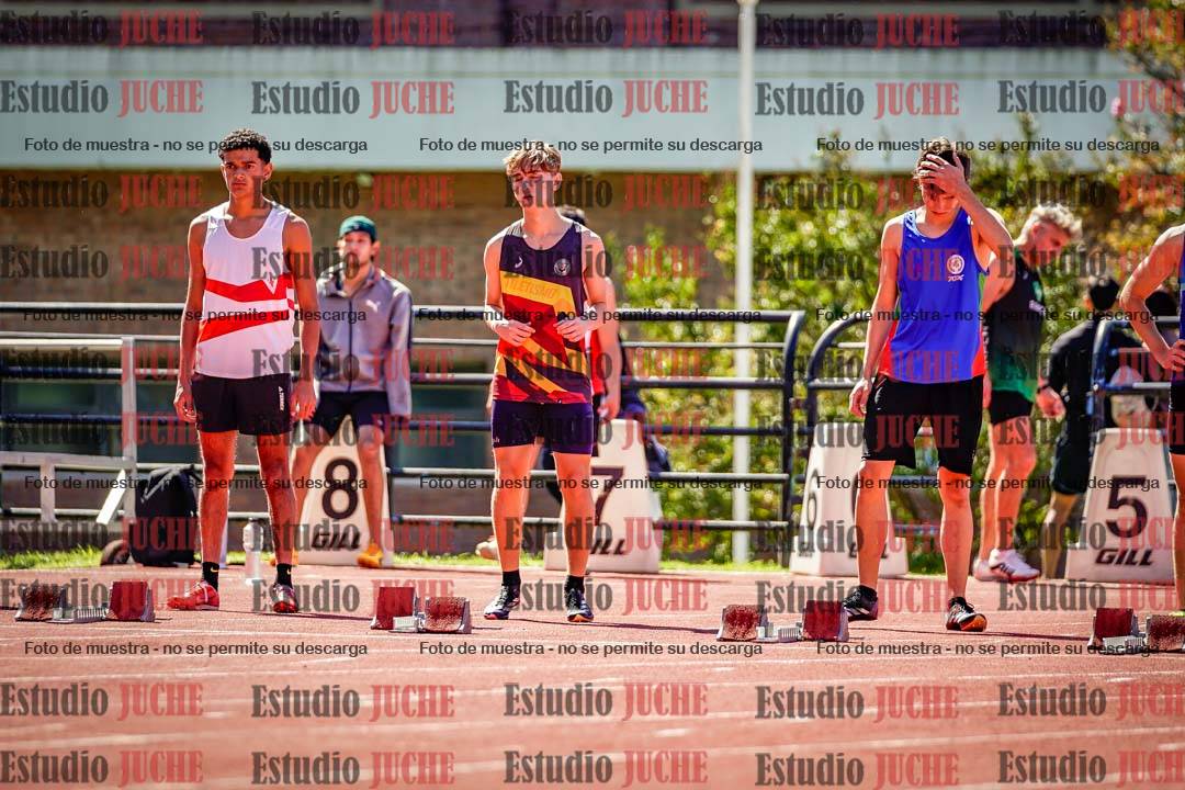 Fotos de los 100 m de varones