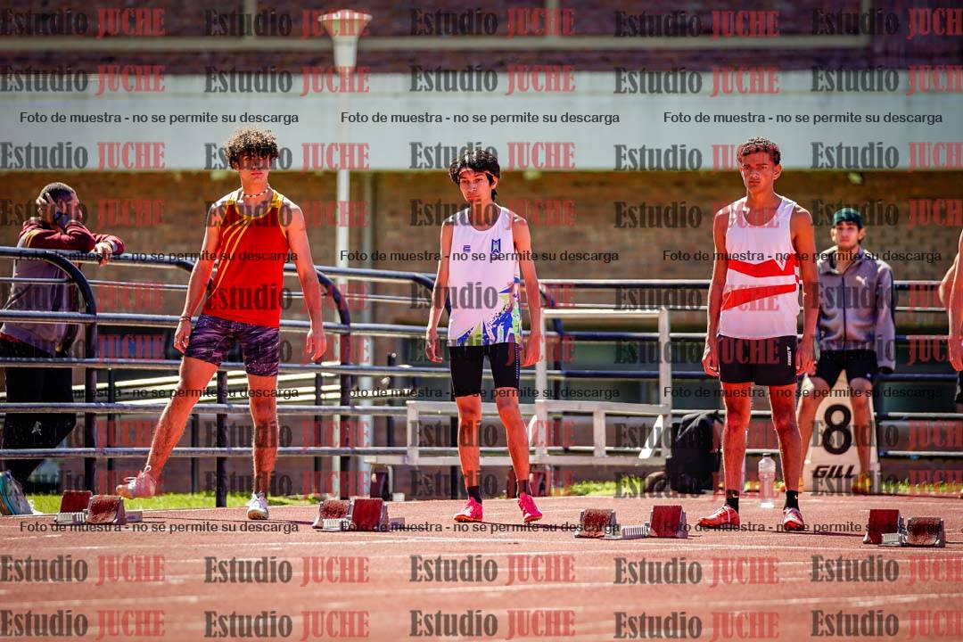 Fotos de los 100 m de varones