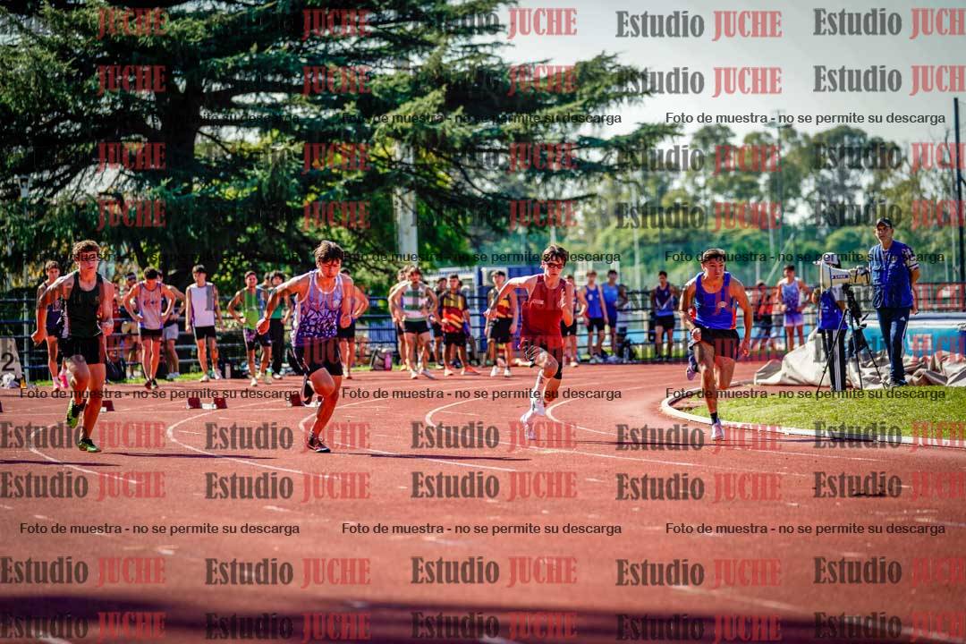 Fotos de los 100 m llanos de varones