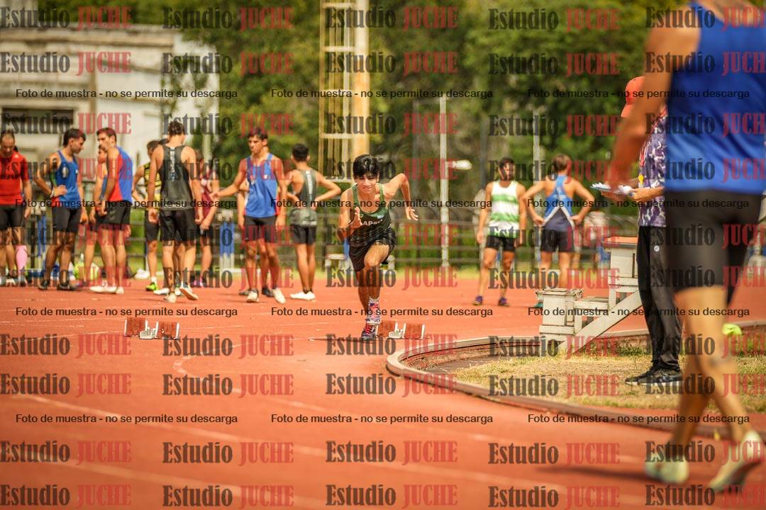 Fotos de los 200 m llanos de varones