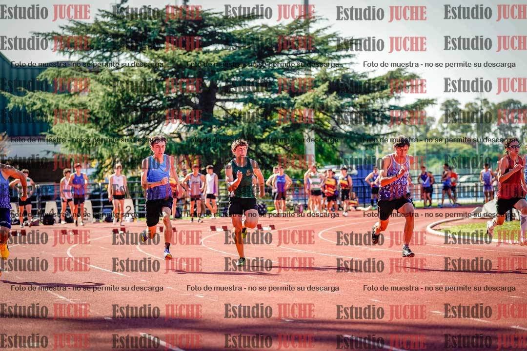 Fotos de los 100 m llanos de varones