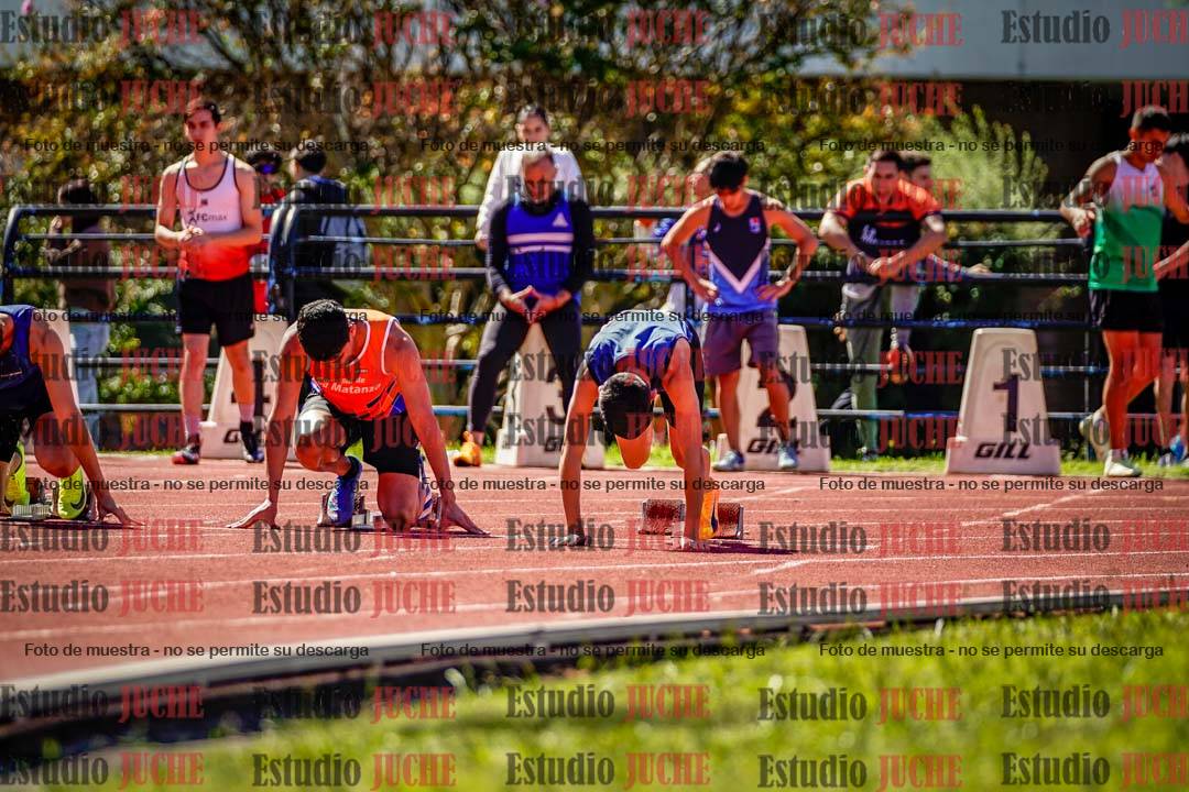 Fotos de los 100 m de varones