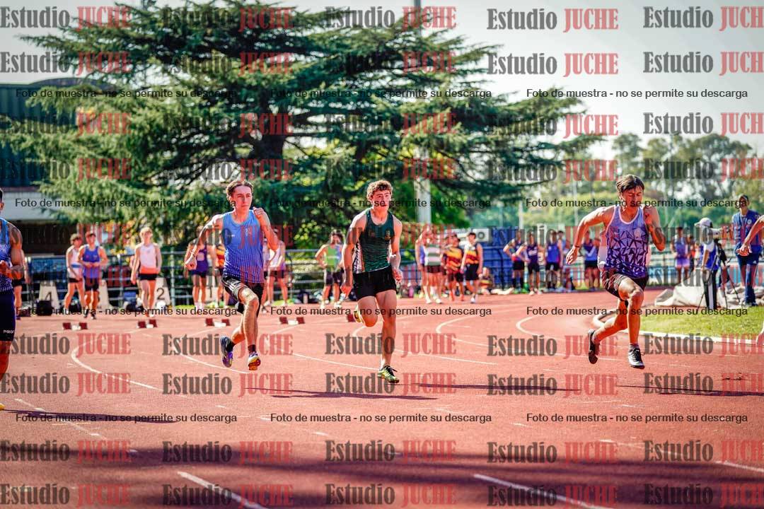 Fotos de los 100 m llanos de varones