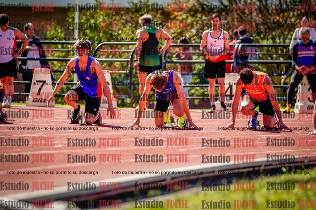 Fotos de los 100 m de varones