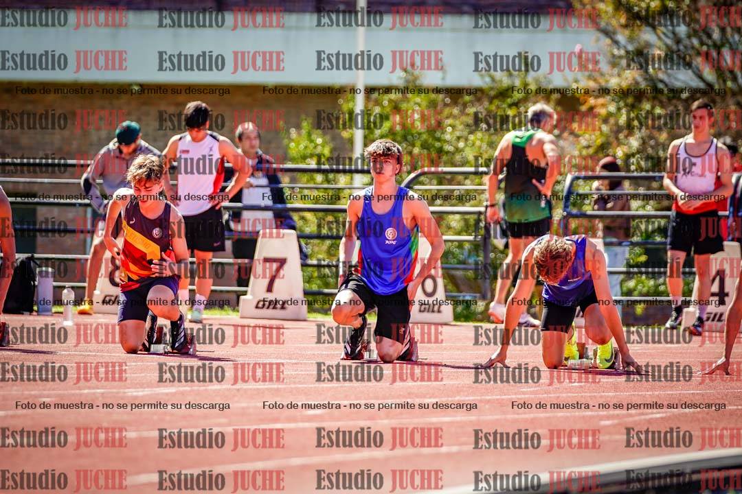 Fotos de los 100 m de varones