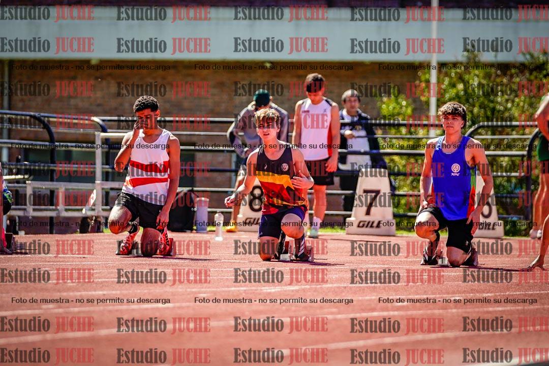 Fotos de los 100 m de varones