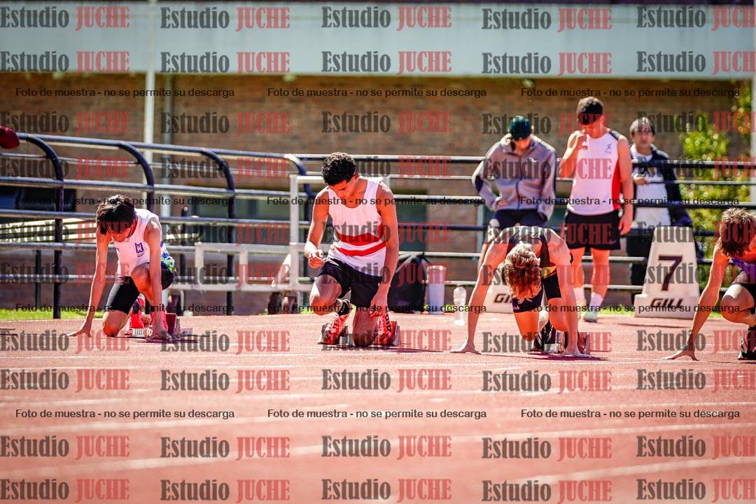 Fotos de los 100 m de varones