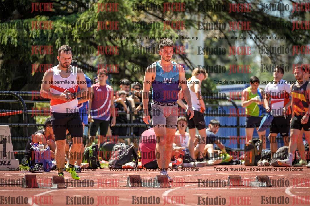 Fotos de los 100 m llanos de varones
