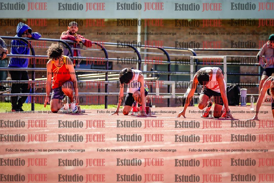 Fotos de los 100 m de varones