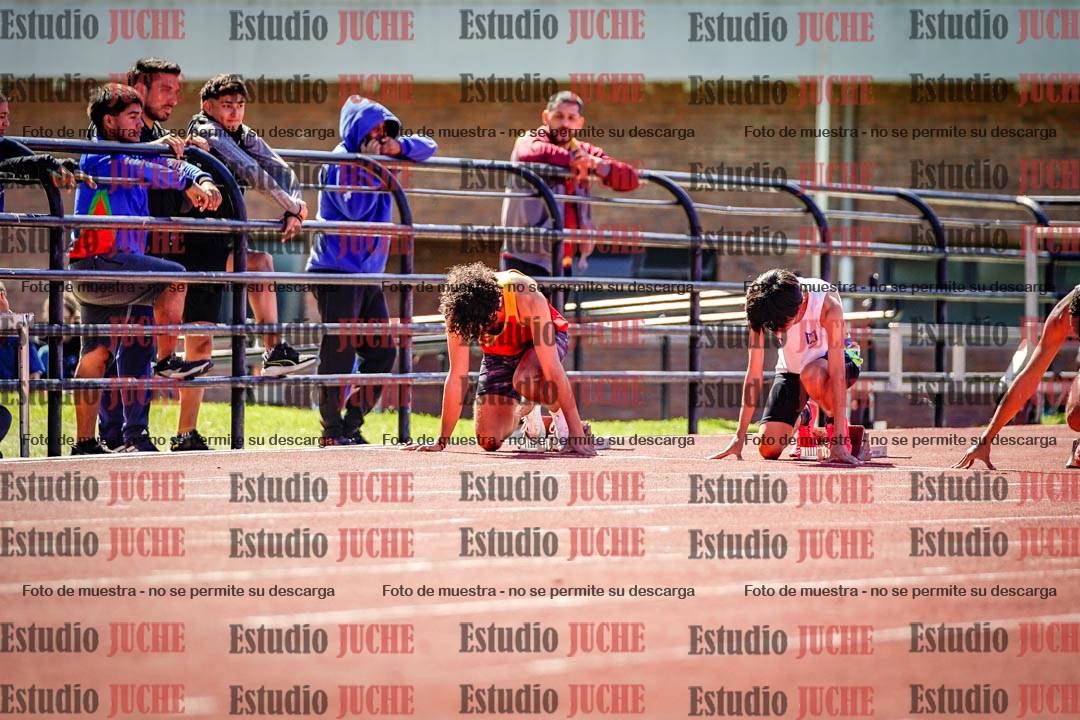 Fotos de los 100 m de varones