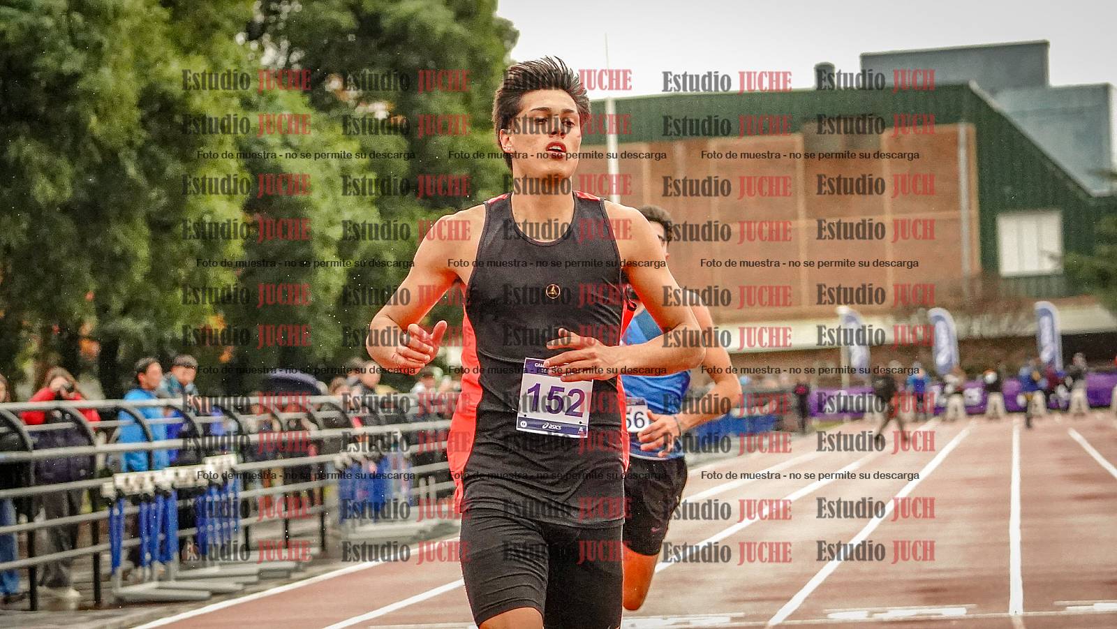 Fotos de los 100 m llanos de varones - decatlón 1